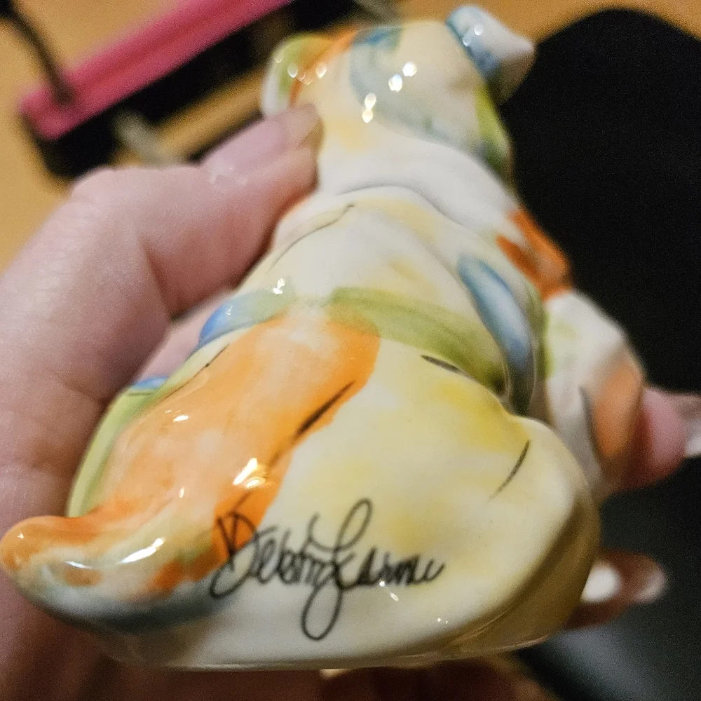 Blue Sky Clayworks Bulldog Collectible Salt Pepper Shakers